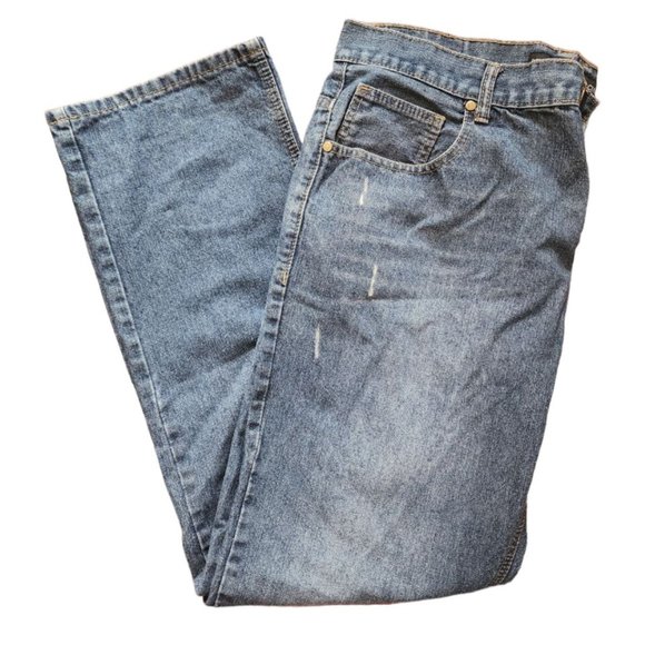 Beverly Hills Polo Club Men's Denim Blue Jean's Straight Size 38x32 - Picture 1 of 13